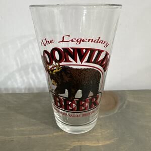 Cool BEER Pint Glass ~ ANDERSON VALLEY Brewing Co ~ Bear with Horns ~ CALIFORNIA